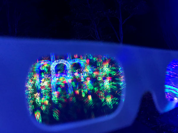 3-D view of the Christmas lights